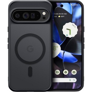 BONGEEK for Google Pixel 9 Pro XL Case,Compatible with Magsafe, Shockproof Translucent,Anti-Scratch Anti-Fingerprint Magnetic Hybrid Case, Black - 1 of 4