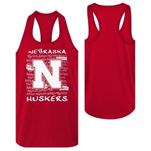 NCAA Nebraska Cornhuskers Girls' Tank Top - 1 of 3