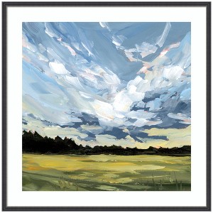 Kate and Laurel Framed Art Before The Storm by Emily Kenney, 33x33, Stylish Black Narrow - 1 of 4