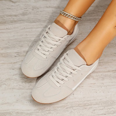 Женские кроссовки BERNESS Women's Luno Contrast Side Panel Retro Sport Sneakers Beige 9 — фото 3