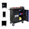 DOMETOUR Movable Lockable Double Door Partition with Lock Multi-functional Hardware Storage Tool Car Auto Repair Locker--BLAK&BLUE - 2 of 4