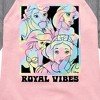 Girls' - Disney - Royal Vibes Shirt Tail Raglan Graphic T-shirt - 2 of 4