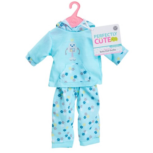 Perfectly Cute Baby Doll Outfit 2pc Hooded Sweatshirt With Pants