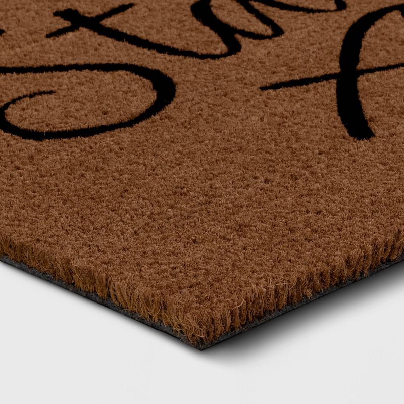 1&#39;6&#34;x2&#39;6&#34; Stay Awhile Coir Doormat Natural - Threshold&#8482;, 4 of 8