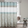 LunaLulinlk Printed and Embroidered Shower Curtain - 2 of 4