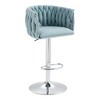 Hrinhom Set of 2 Swivel Bar Stools,Adjustable Counter Height Bar Stools - 3 of 4