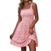 Clearlove Women's Summer Casual Square Neck Dress with Pocket Cute Sleeveless High Waist A-line Sundress Dresses - 2 of 4