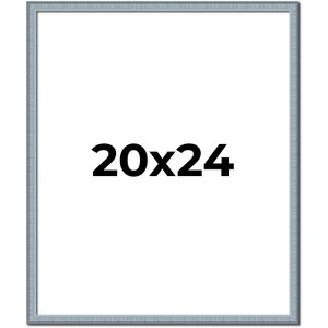 PosterPalooza | Textured Blue Picture Frame - UV Acrylic, Foam Board Backing, Hanging Hardware - 1 of 4