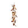 Transpac Polyester 59.06 in. Orange Harvest Assorted Maple Leaves Garland - 3 of 4