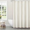 LunaLulinlk Beautiful Skinny Stripe Porcini Taupe Rose Pink Shower Curtain - 2 of 4