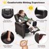 Infans Kids Recliner Chair PU Leather Armrest Sofa w/Footrest Cup Holder Beige - 4 of 4