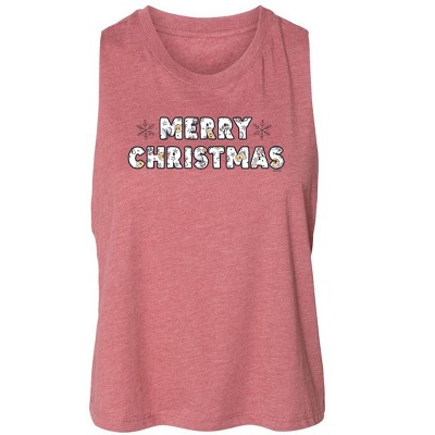 Women's - Winnie the Pooh - Merry Christmas Characters Graphic Racerback Tank