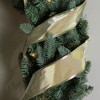 Northlight Club Pack of 12 Shimmery Gold Wired Christmas Craft Ribbon Spools 2.5" x 120 Yards - 3 of 3