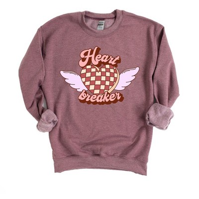 Simply Sage Market Women's Graphic Sweatshirt Heart Breaker Wings