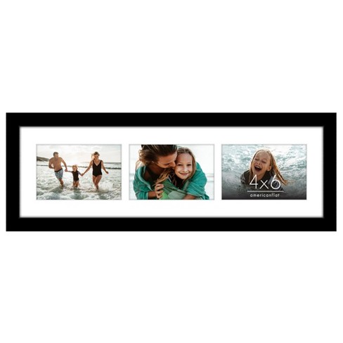 Americanflat 6x20 Collage Picture Frame - Fits Three 4x6 Photos Or One ...