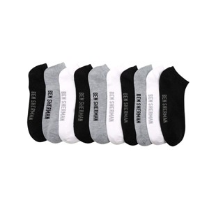 Ben Sherman Men's Low Cut Socks - 10 Pack  Athletic Breathable Short Running Sneaker Socks for Men - 1 of 4
