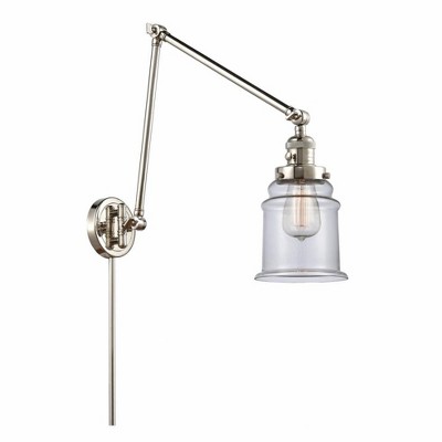 Canton - 1 Light Double Extension Swing Arm Wall Sconce In Industrial Style-30 Inches Tall and 6 Inches Wide