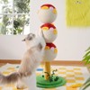 Cute puffer fish-shaped cat climbing frame, three-tier climbing tower with base, indoor cat scratching post climbing frame - 4 of 4