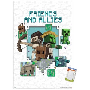 Trends International Minecraft: Legends - Friends and Allies Unframed Wall Poster Prints - 1 of 4