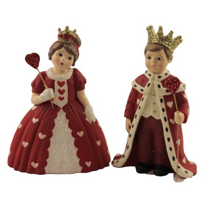 Valentine's Day 5.25" King & Queen Of Hearts Valentine's Day Bethany Lowe Designs, Inc.  -  Decorative Figurines