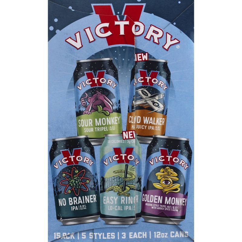 Victory Brewing Kick Back Variety Pack - 15pk/12 fl oz Cans, 5 of 6