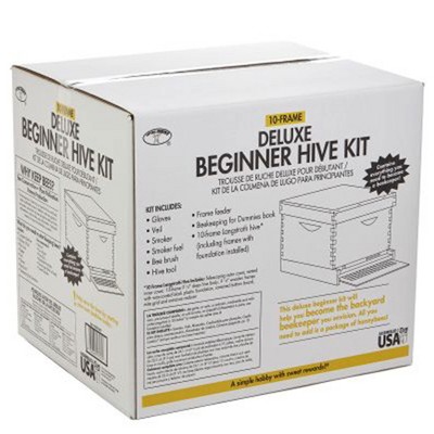 Little Giant Medium Natural Pine Beehive Super with Wax Coated Frames