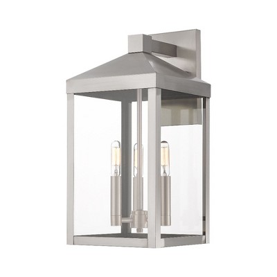 Livex Lighting Nyack 3 - Light Wall Light in  Brushed Nickel