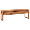 vidaXL TV Stand 47.2"x15.7"x17.7" Solid Wood Teak - 3 of 4
