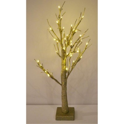 Season's Designs Christmas 24In B/O 24 Led Champagne Glitter W/ Fla