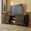 Famapy Modern 4 Drawer Minimalist TV Console Silent Metal Slide Multifunctional Storage Space - image 2 of 4