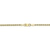 Black Bow Jewelry 2mm, 10k Yellow Gold Diamond Cut Solid Rope Chain Bracelet - 3 of 4