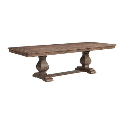 FurniFact,Standard Height Dining Table in Brown for Kitchen Nook and Breakfast Areas