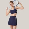 Anna-Kaci Active Women's Two-Piece Activewear Set with Contrast Trim Sports Bra Tank and High Waist Skirt - 3 of 4