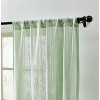 HLC.ME Linda Faux Linen Textured Semi Sheer Privacy Sun Light Filtering Window Rod Pocket Thick Curtains Panels, Set of 2 - 2 of 4