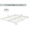 6-Inch Metal Full Bed Frame, Low Profile Platform Bed, Heavy Duty Mattress Foundation, No Box Spring Needed, Easy Assembly - White - 3 of 4