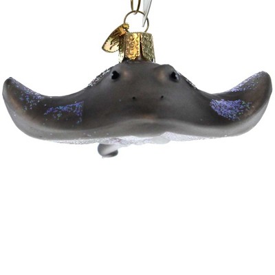 Old World Christmas 1.5 Inch Stingray Ornament Sharks Sea Christmas Tree Ornaments