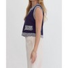 Women's Collared Sleeveless Top - entro - image 2 of 4