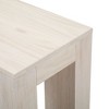 Plank+Beam Modern Rectangular Side Table with Shelf, 25", Solid Wood Narrow End Table for Living Room with Storage - image 2 of 4