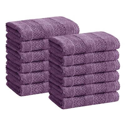 6pk Quick Dry Bath Towel Set Crimson - Cannon