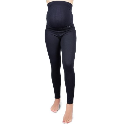 Memoi Women's Ponte Comfort Stretch Maternity Support Leggings - image 5
