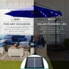 Best Choice Products 10ft Solar LED Offset Hanging Outdoor Market Patio Umbrella w/ Adjustable Tilt - 3 of 4
