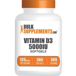 BulkSupplements Vitamin D3 Softgels - 1 of 4