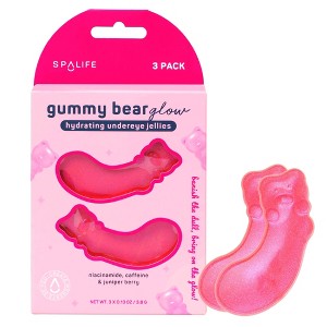 SpaLife Gummy Bear Glow Hydrating Undereye Jellies - 3ct - 1 of 4