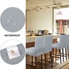 PiccoCasa Waterproof PU Leather Pub Counter Height Side Chair Covers with Elastic Band - 4 of 4