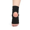 Unique Bargains Ankle Support with Hook Loop Closure Wrap Protector Insoles Black 1 Pc - 3 of 4