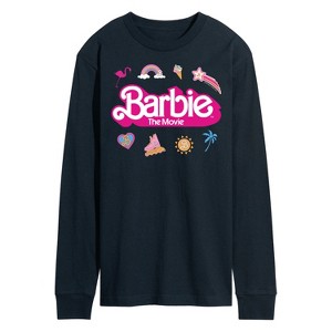 Men's - Barbie - Movie Logo Icons Long Sleeve Graphic T-Shirt - 1 of 4