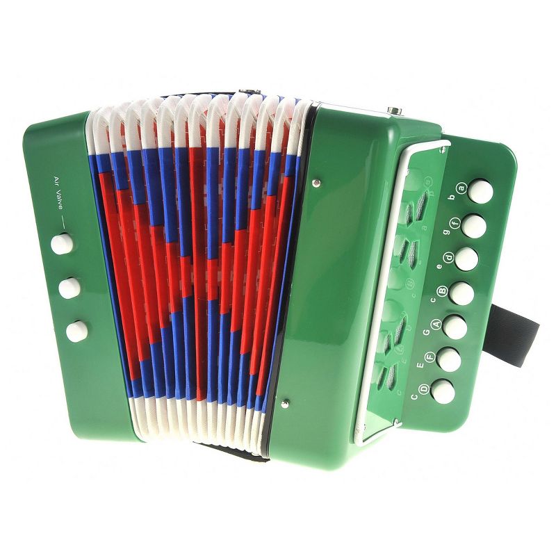Insten Toy Accordion with Instruction Book, Musical Instruments for Kids, Baby & Toddlers, Green, 3 of 6