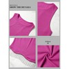 Nlife Womens Western Sparkly Fringe Sleeveless Crop Tops Cowgirl Going Out Cropped Tank Tops with Glitter Tassel - 4 of 4
