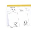 Yoobi 13.2"x4.8" Peanuts Notepad Yellow Snoopy Dance - 4 of 4