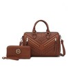 MKF Collection Lara Women’s Satchel Bag – Stylish and Spacious Handbag with Matching Wallet – by Mia K - 2 of 4